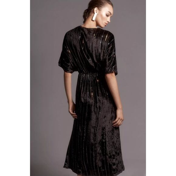 New Anthropologie The Tatiana Kaftan by Bl-nk: Velvet Edition $168 OS S/M/L - Picture 4 of 9